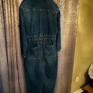 Long-Sleeve Wide-Leg Denim Overalls from Universal Thread™.